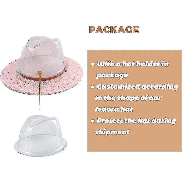 Naisten villainen leveälierinen vyösolki Fedora-hattu