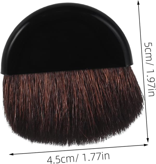 Makeup Blush Børste Kvinder Kompakt Pudderbørste Bløde Nylonbørster Bærbar Ansigts Pudder