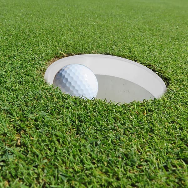 6 stk Golfhullkoppringer Hvit Plast Golf Putting Treningsenhet Hullforsterkningsringer