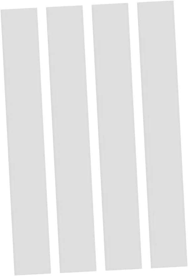 4 stk. skarptrommeltrådremmer erstatning PET-materiale elegant design hvit farge