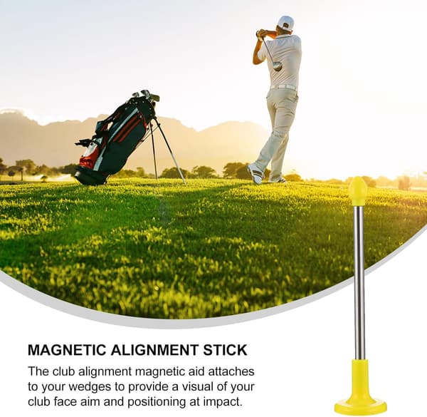 Golf Alignment Sticks Magnetiska Korrigeringspinnar för Golfsvingprecision och Bollflygkontroll under Träningspass