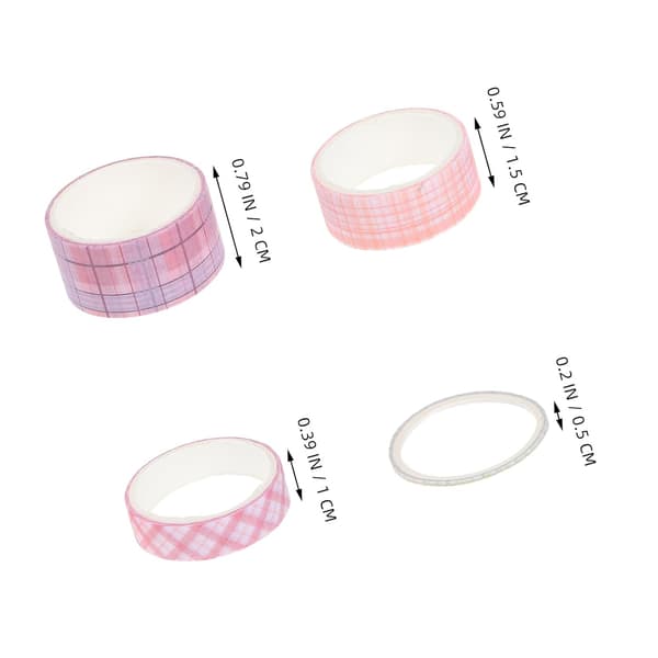 32 rullar rutig Washi-tejp set 2M vardera dekorativ maskeringstejp