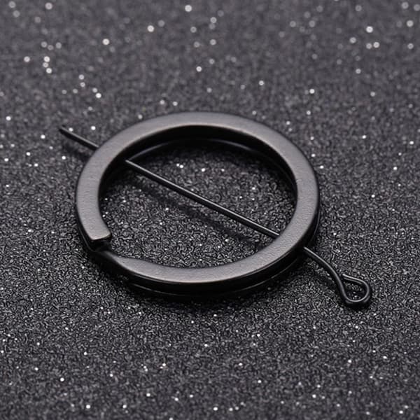60 stk. sorte flade nøgleringe sæt 1,8x25 mm 2,0x28 mm 2,0x32 mm bulk nøgleringe