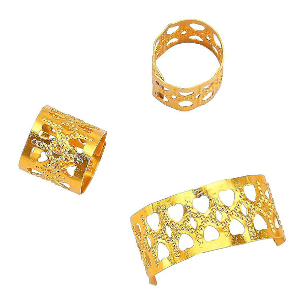 200 Dreadlock Perler Braid Ringe Klips Metal Manschetter