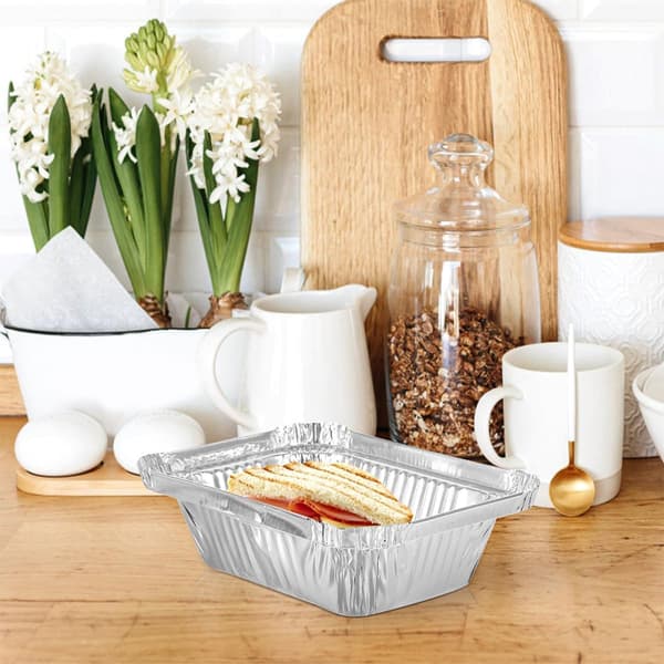 100 stk. engangs aluminiumsfolieforme 260ML Mini brødforme dybe bageforme af stanniol