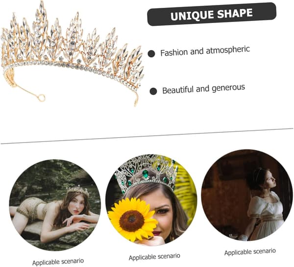 Rhinestone krone brudehodeplagg tiara bryllupskrone brudetiara bryllupsbrud