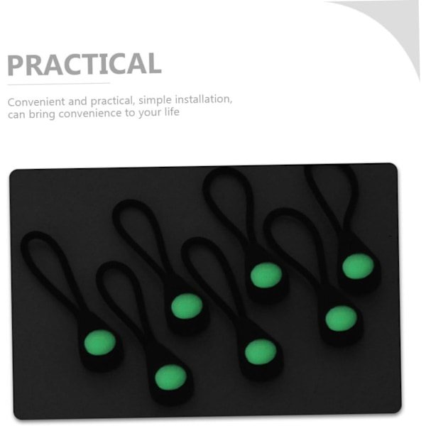 10-pack Självlysande Dragkedjekläppar Dragkedjeersättare