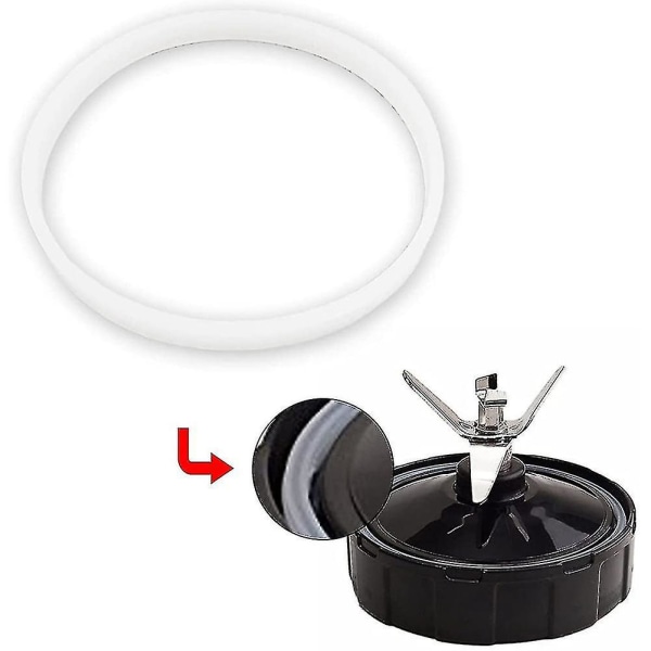 6-pak gummipakninger udskiftningstætning Hvid O-ring til Ninja Juicer Blender Cups udskiftningsdele