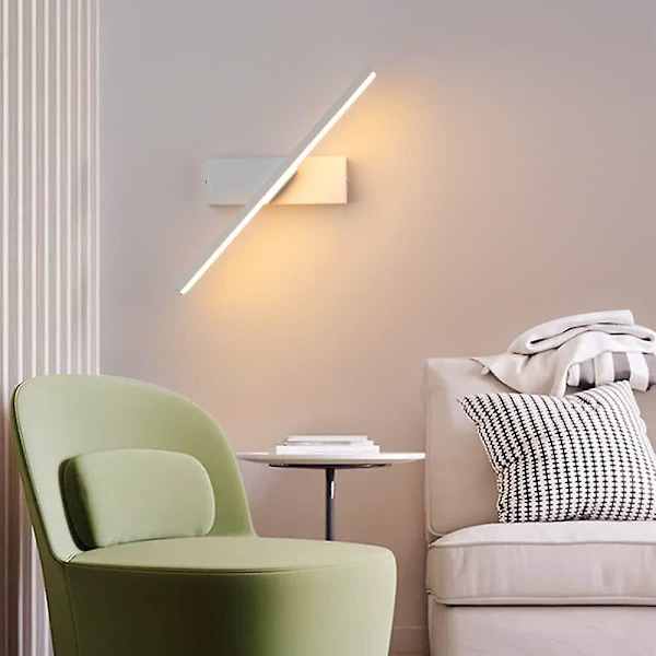 1-lys 330 Graders Vægmounted LED Justerbar Rotationslampe