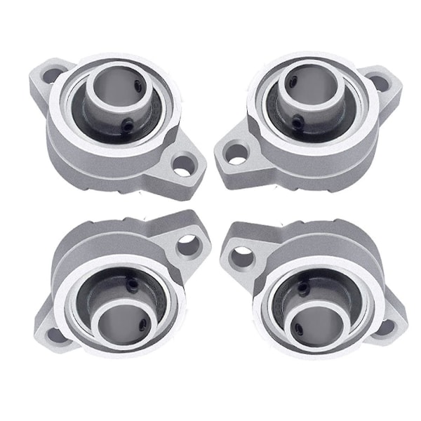Sæt af 4 Kuglelejerblokke i Zinklegering med KP08 Auto Bore Flens (8 mm)