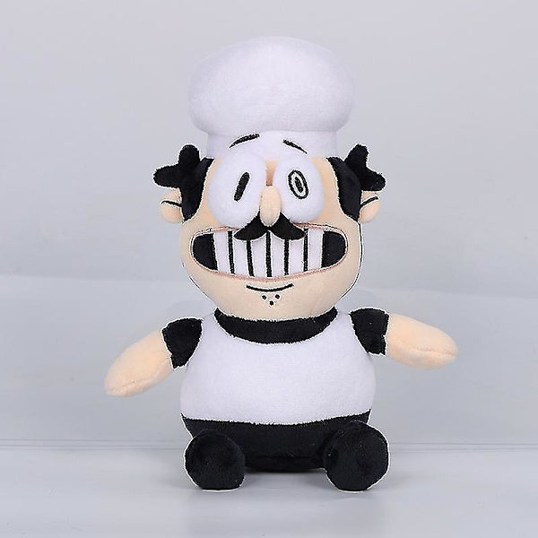 Kawaii Peppino Pizza Tower Plushie - Ihastuttava Anime-Pelihahmo Pehmolelu A 25CM