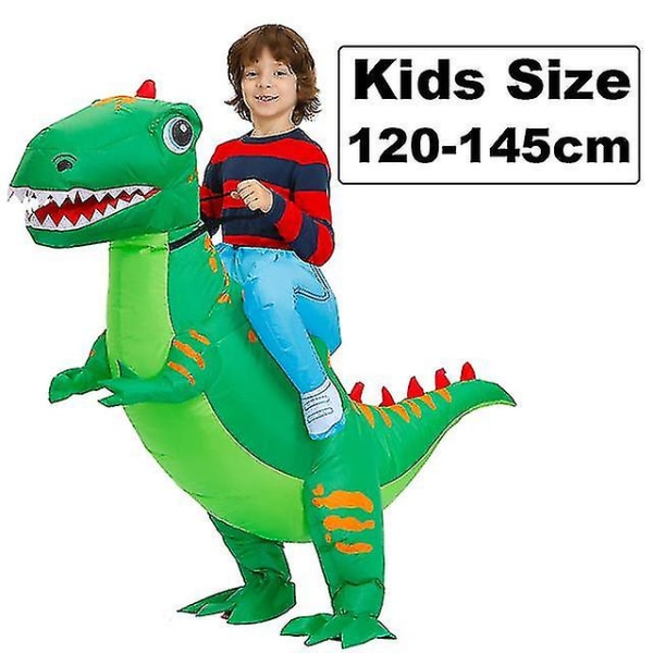 Oppblåsbart kostyme for voksne barn Kids 120-145cm Green B