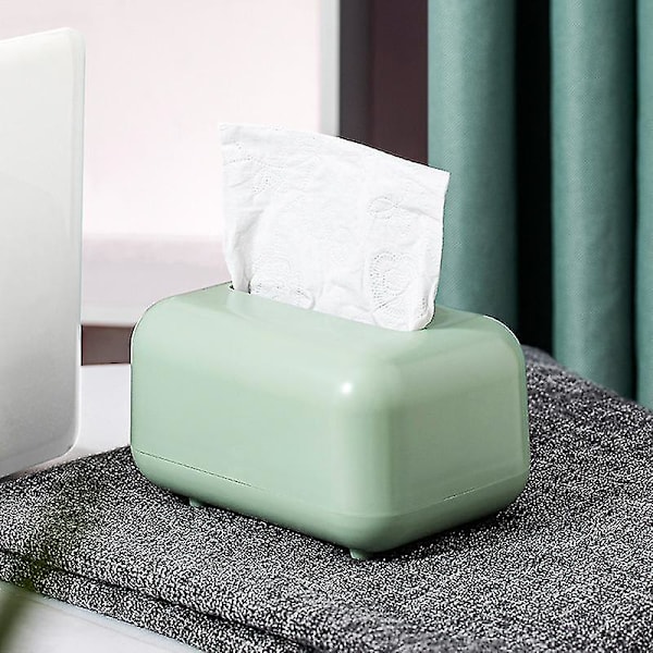 Kudoksen laatikko söpö Napkin laatikko Säilytyslaatikko Kylpyhuone Keittiö Koti Sisustus Vaaleanpunainen green