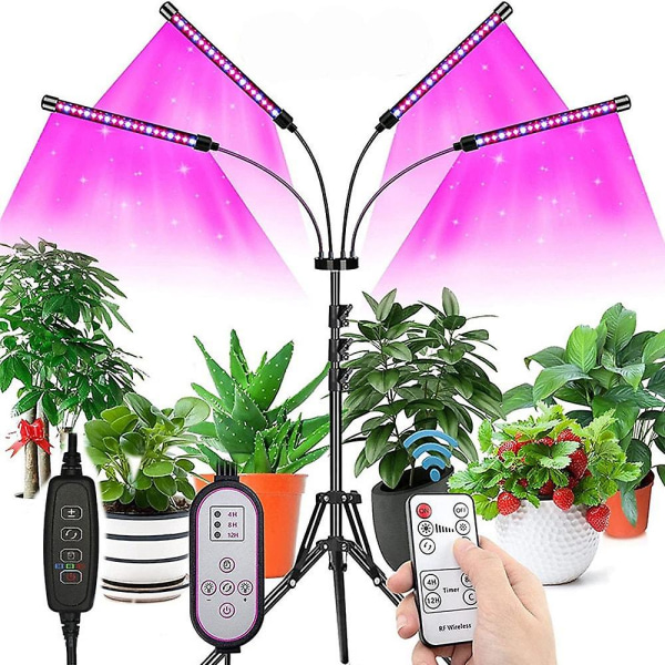 Led Grow Light indendørs planter fuld spektrum beslag fjernbetjening