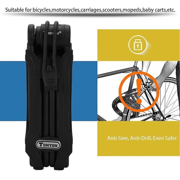 Universal Cykel Folde Link Plate Lås Anti-tyveri