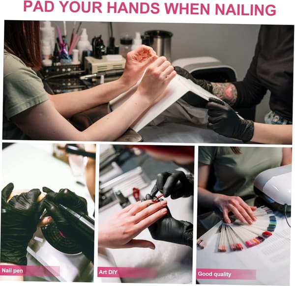 Nagelkudde i läder Handkudde och handledsstöd för naglar 2 st
