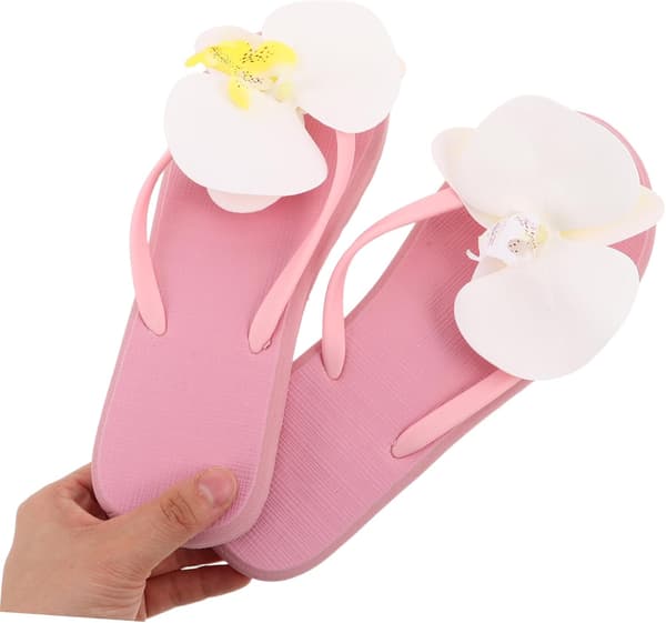 Phalaenopsis Flip-flops til kvinder Strandferie Komfortable flade sommersandaler Åndbare afslappede hjemmesko