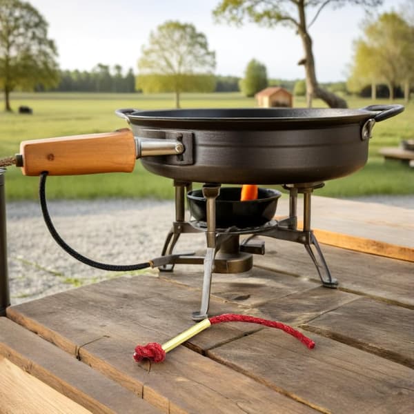 6 st utomhus camping eldstarter rep, vaxbelagd jute tändsnöre