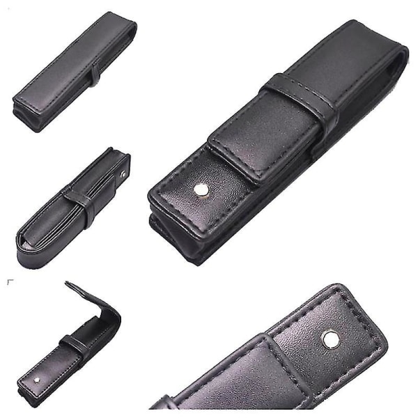 Gift Luxury Black Pu Leather Bag Promotion Pen Accessories