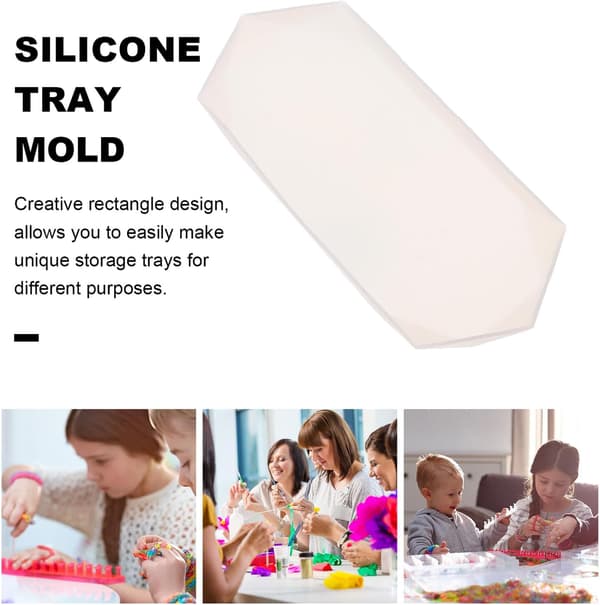 Krystalllimform DIY Silikonbrettform Epoxy Utstillingsstativ Støping for Håndverk