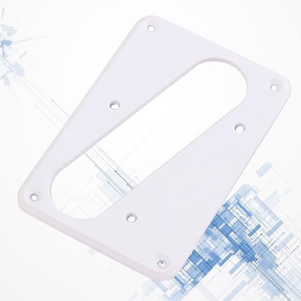 Enkeltlags metall pickupdeksel Humbuckerramme Flat base Elegant hvit erstatning
