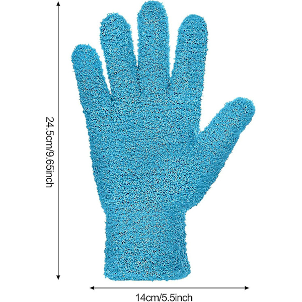 Mikrofiber Dammhandskar för Bilrengöring Återanvändbara Dammhandskar