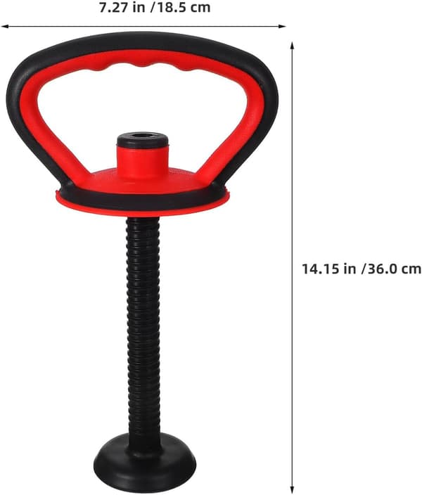2 sett justerbare kettlebell-håndtak med base og muttertilbehør