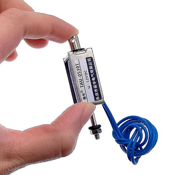 DC 6V 12V 24V Magnetisk Solenoid Pushpull Elektromagnet