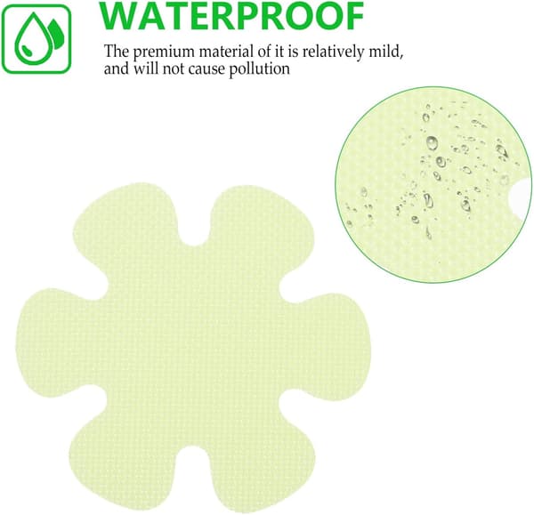 20 ark halkskyddsremsa fluorescerande varningstejp trappor reflekterande halkskyddstejp blomformade remsor