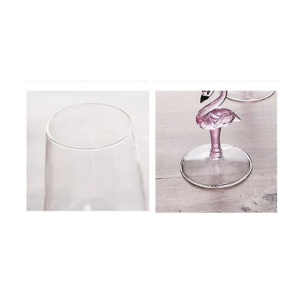 1 stk 330ml Flamingo Shape Vinglass Hjemmebar Restaurant