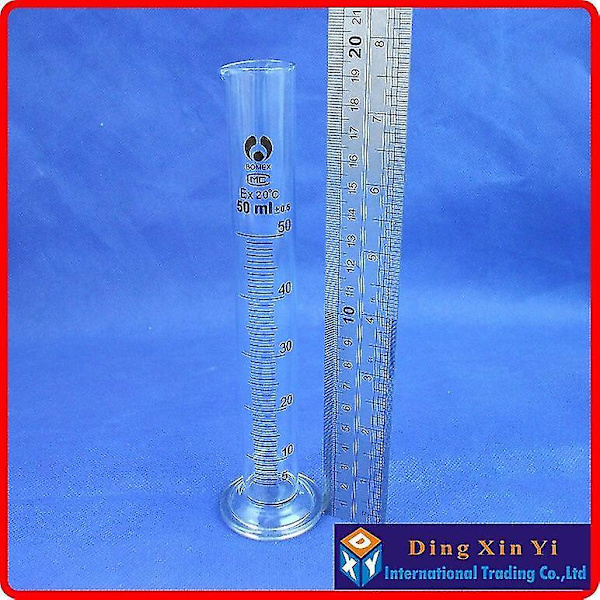 2 stk. 50 ml Gradueret Cylinder Målebeholdere