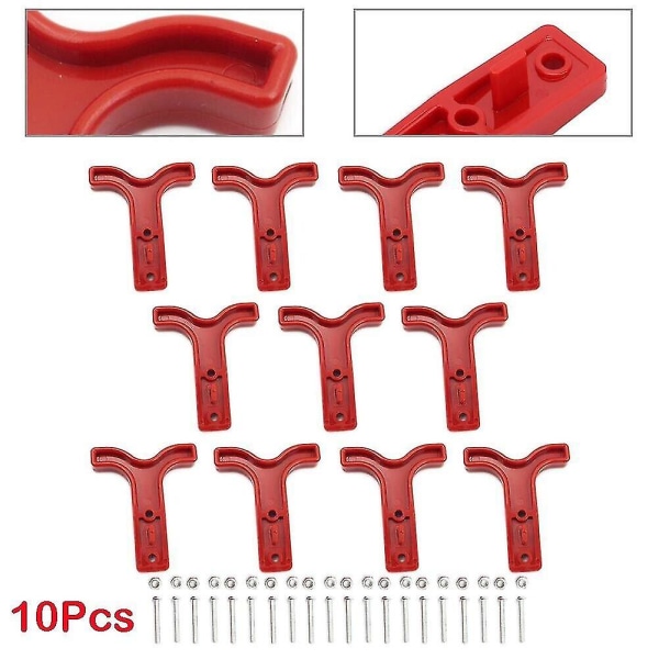 Kahva T-palkki Kahva Moninapaiset Liittimet 50A Liittimille Muovi T-palkki. (punainen) 10kpl