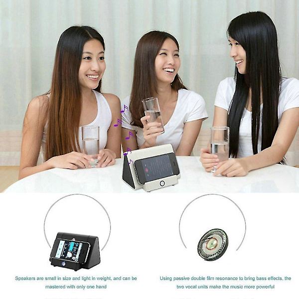Trådlös Mini Smart Induktion Högtalartelefonhållare