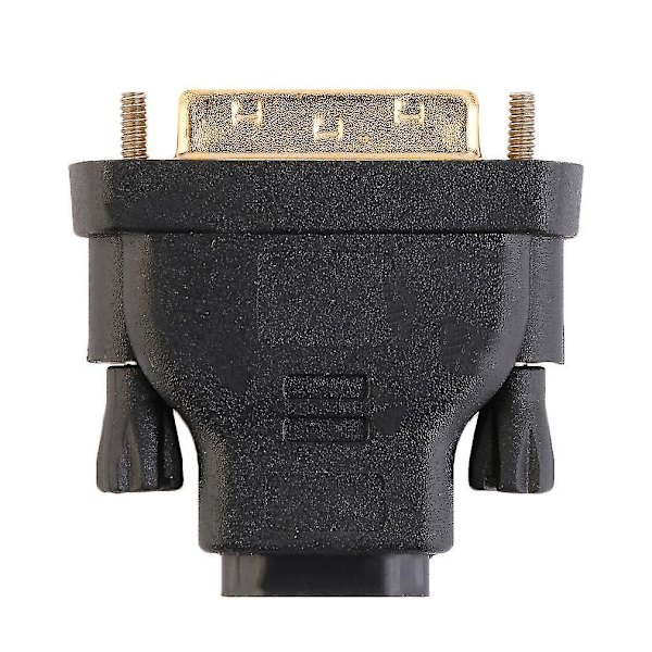 DVI Han (24+1) til HDMI Hun (19-pin) Adapter Guld