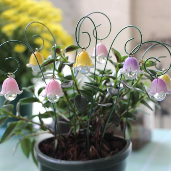 9 st blomsterpinnar för trädgårdsdekoration Blomsterträdgårdspinnar iögonfallande utomhusdekor