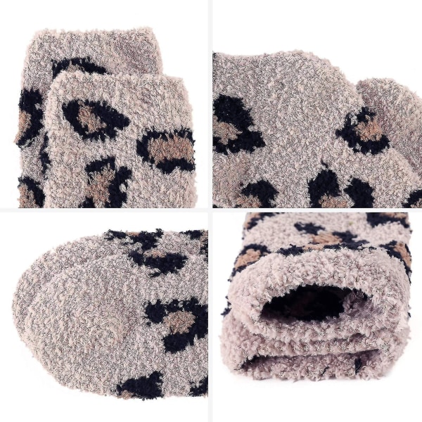 Dam Plushstrumpor Varma Tofflorstrumpor Vinter Fluffiga Strumpor Bekväma Plushstrumpor
