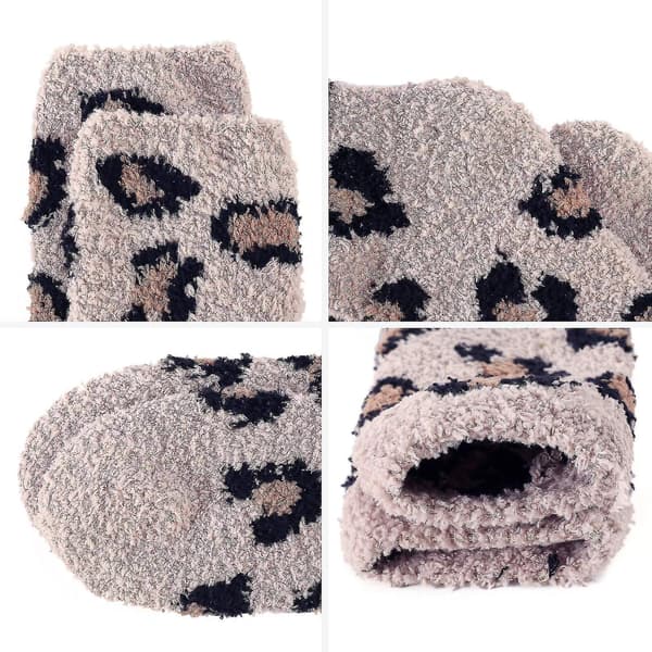 Dames Plys Strømper Varme Tøfler Strømper Vinter Fluffy Strømper Komfortable Plys Strømper