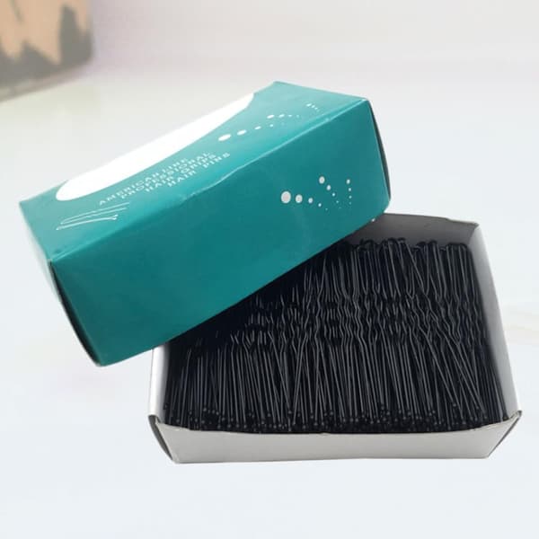500g Hårnåle Sorte Hårklemmer Bobby Pins Enkel Modeform til Piger