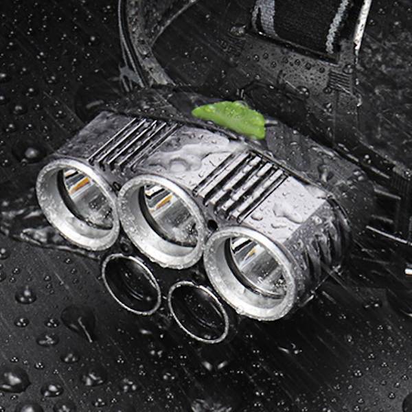 Latautuva otsalamppu, 5 LED-valoa 6 tilaa, USB-latautuva vedenkestävä taskulamppu leirintään