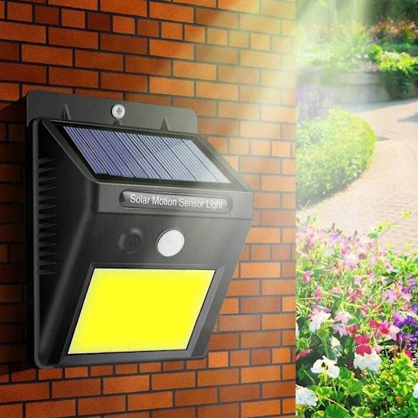 2 stk 4 stk Utendørs Solcelle Vegglamper 3 Moduser Vinkel Sensor