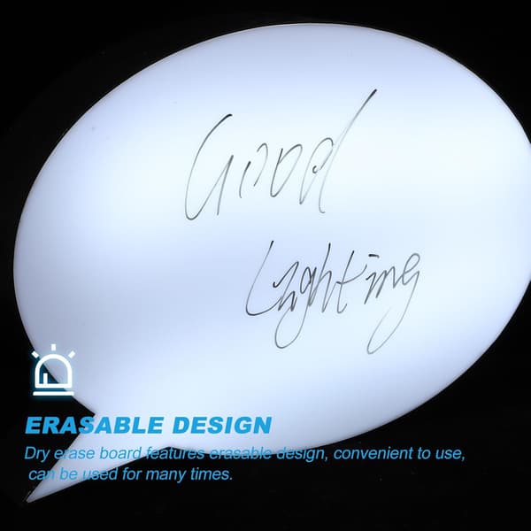 LED Cloud Dry Erase Board med LED-lys A4 Størrelse Skriveopslagstavle