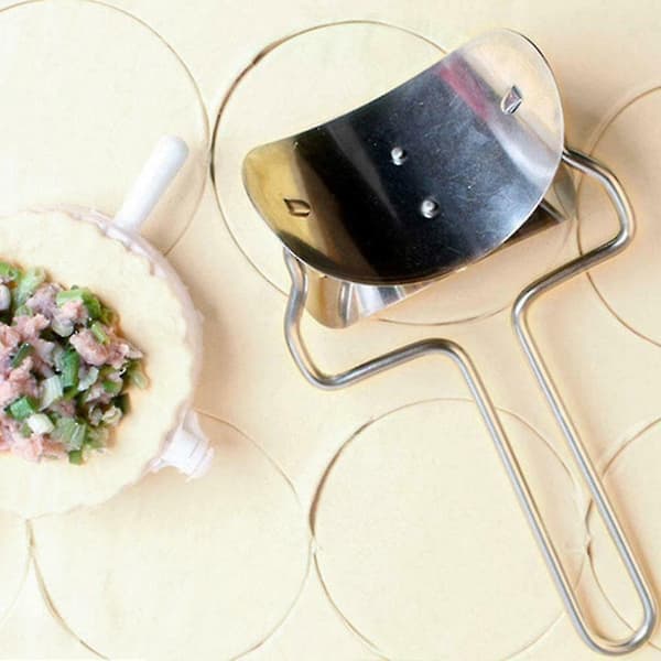 Dumpling Wrapskærer Maker Form Stål Form Køkken God Værktøj . (sølv)(1 stk)