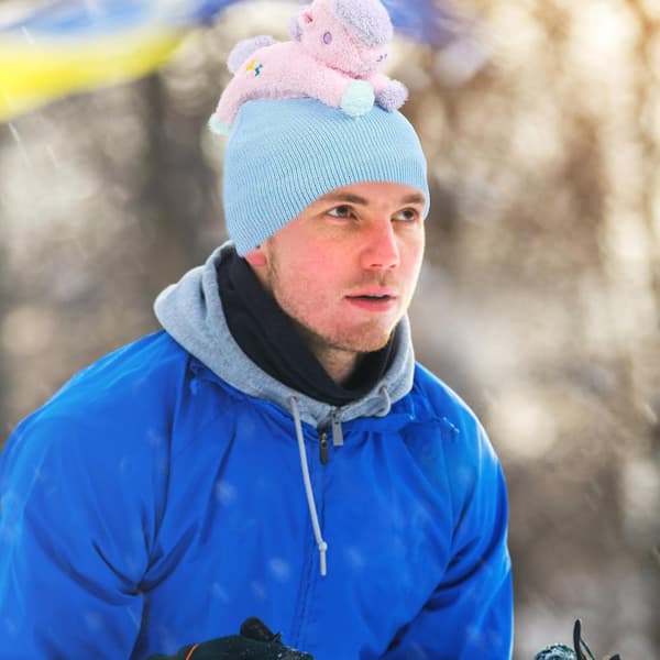 Skidhjälmsöverdrag Tecknad Skyddande Snösportshjälmskydd Elastisk Passform 55-62cm