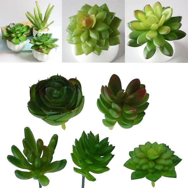 Artificial Mini Plastic Miniature Succulents Home Decor