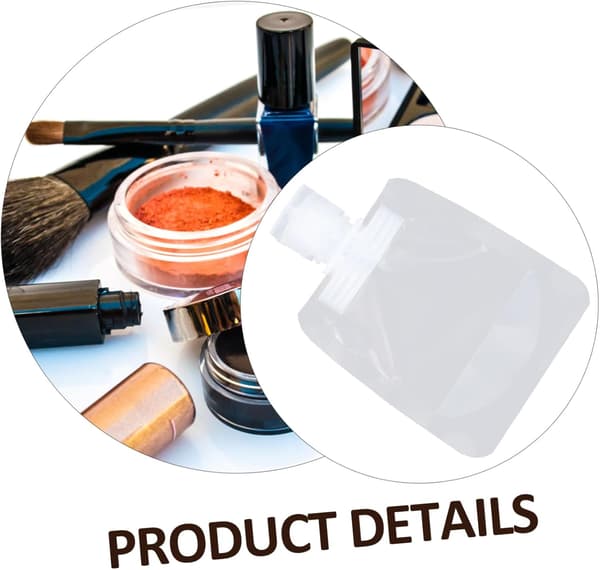 1 set bärbar lotionhållare set trattar resevänliga påsar för kapacitet Lättvikt och design