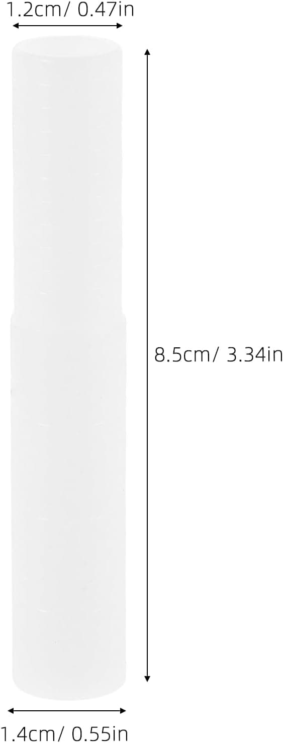 2 stk. hvid stål golfskaft forlængeradapter S9 (13,85 mm udvendig diameter)