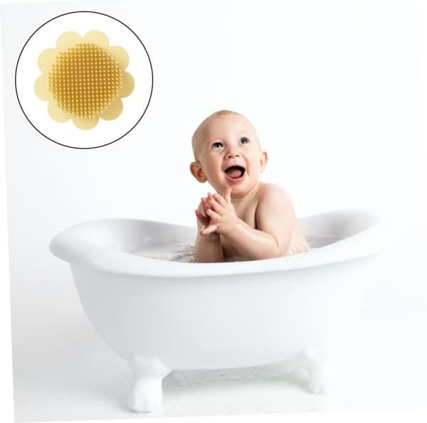 Silikone badebørste Multifunktionel shampoo børste til drenge og piger brusebad skrubbere
