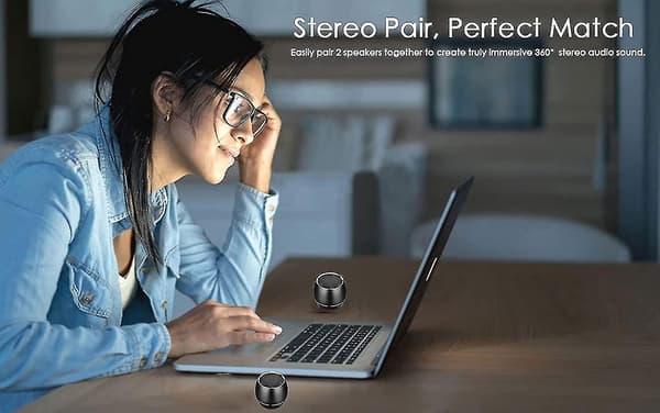 2 stk. Bærbare Bluetooth-højttalere, Udendørs Trådløs Mini Bluetooth-højttaler