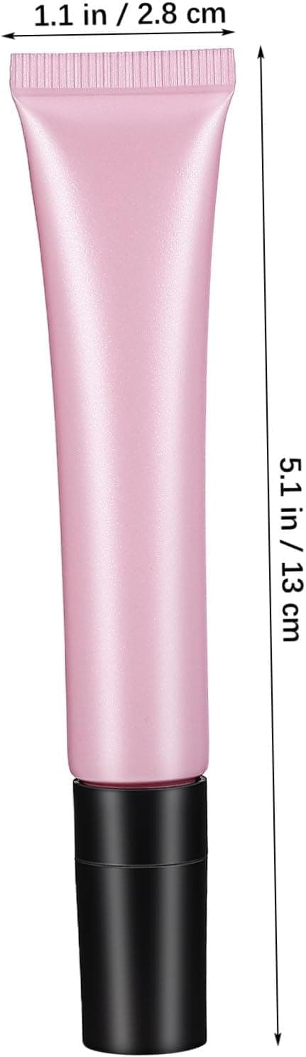 2 stk rosa lipglossbeholdere, tomme påfyllbare sminketuber