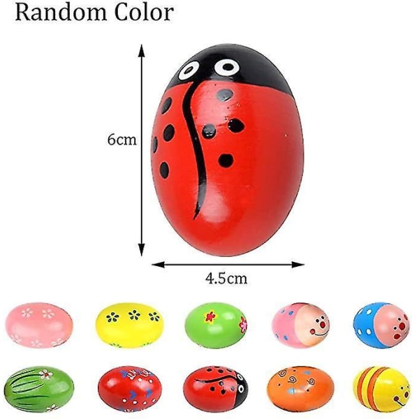 10pk Påske Maracas Egg Ristere Kurv Fyllstoff